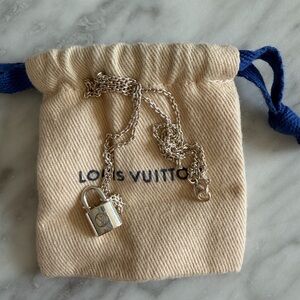 Louis Vuitton Sterling Silver Locket Necklace